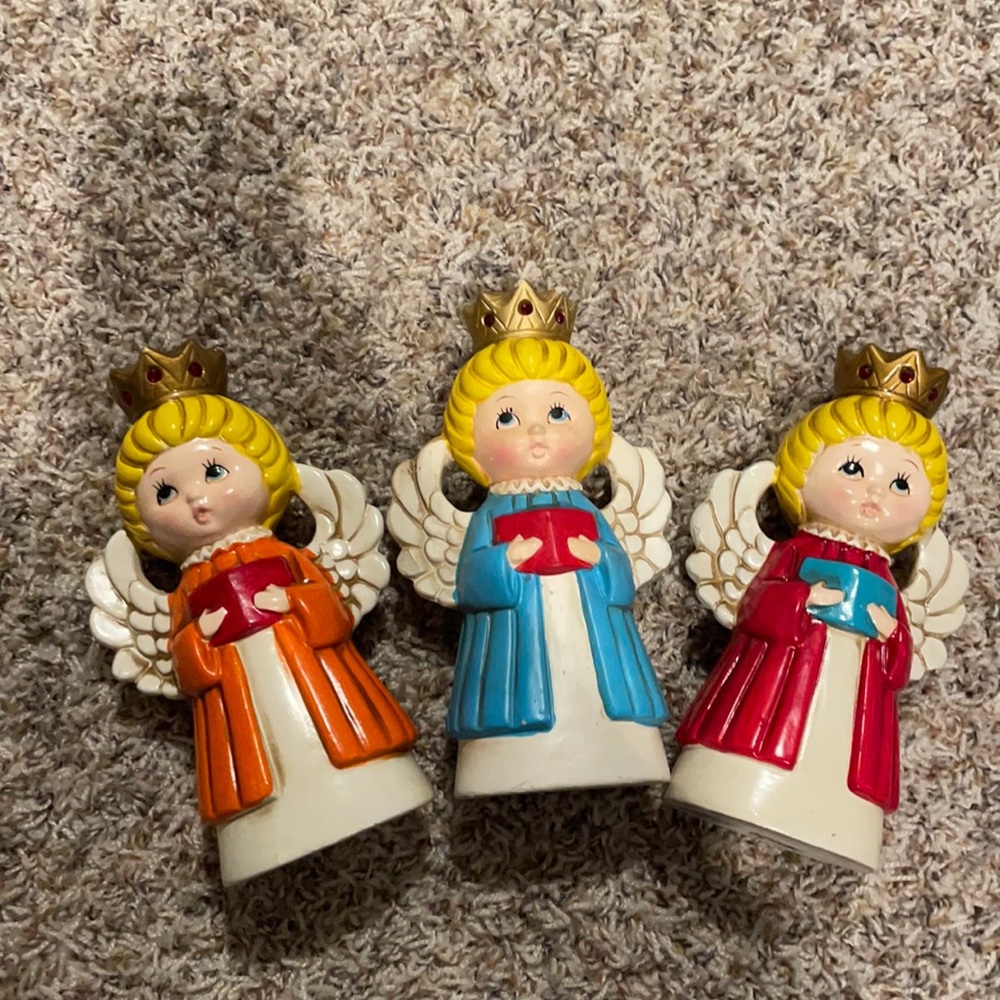 Homco singing angels set vintage